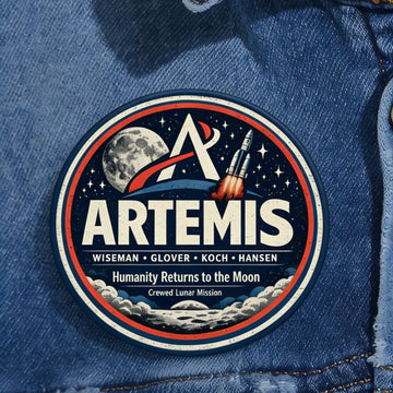 NASA Artemis 2 Mission Button Pin Humanity Returns To Moon Lapel Pin Gift For Science Teacher Retro 2026 Artemis II