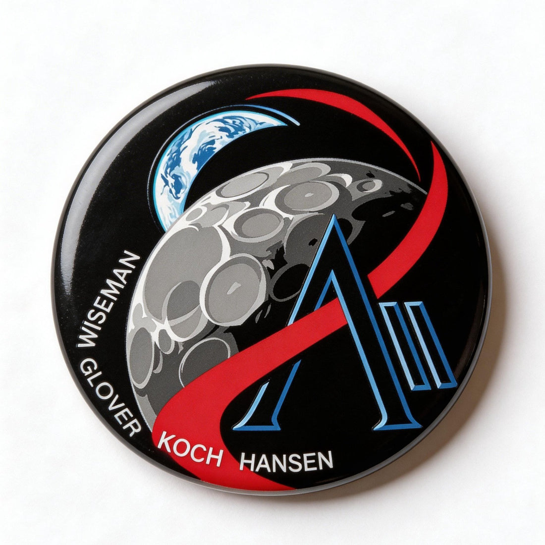 NASA Artemis 2 Mission Button Pin Moon And E Voyage Lapel Pin Astronomy Fan Gift Retro 2026 Artemis II
