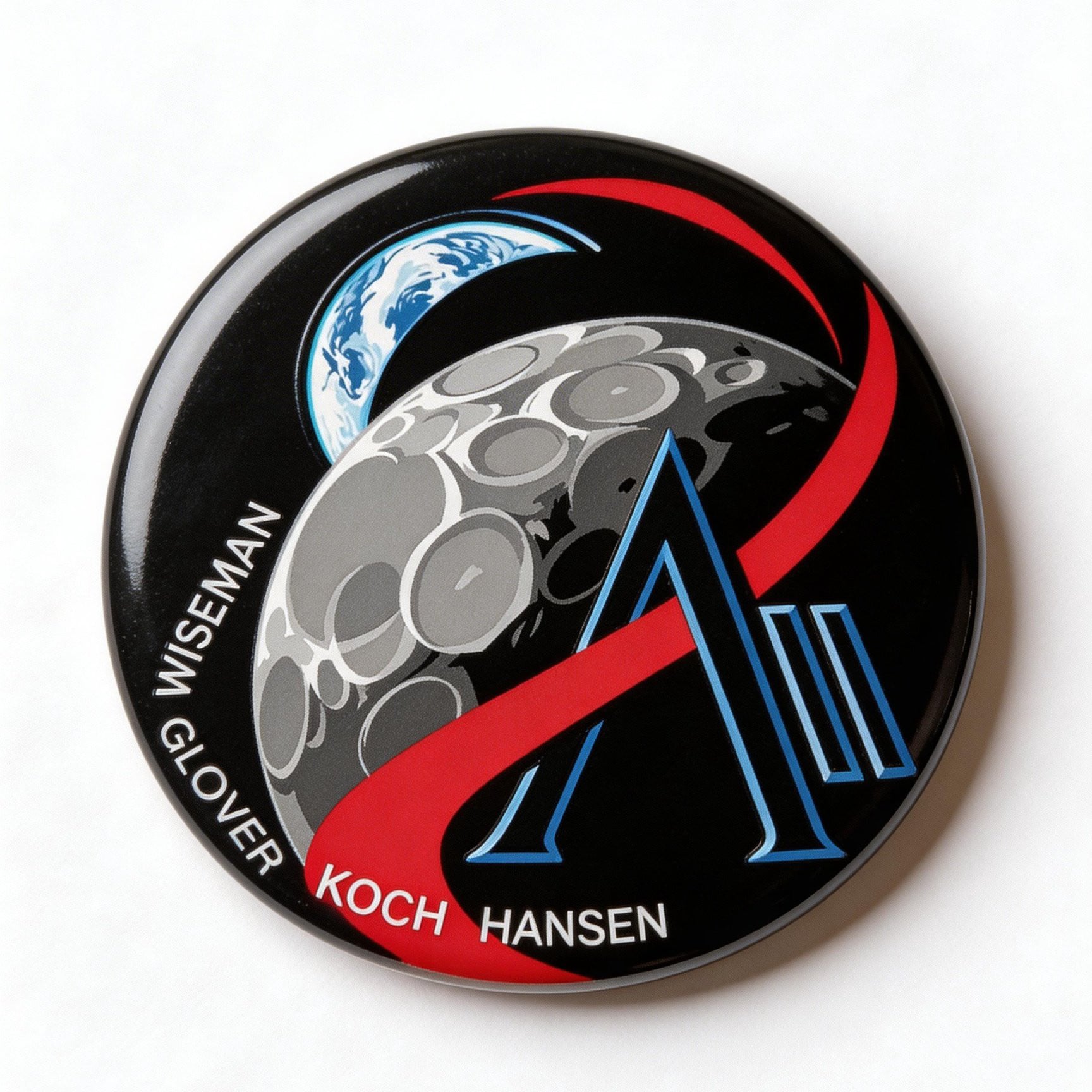 NASA Artemis 2 Mission Button Pin Moon And E Voyage Lapel Pin Astronomy Fan Gift Retro 2026 Artemis II