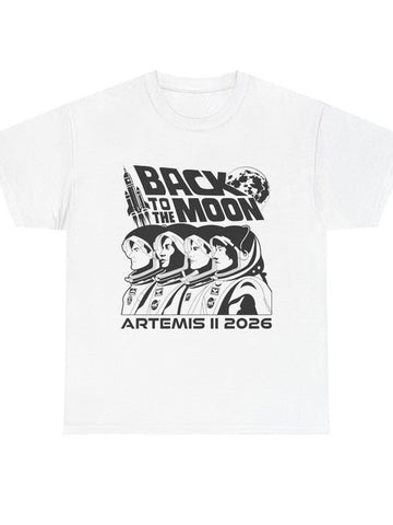 Back To The Moon Nasa Mission T-Shirt Artemis 2 Mission 2026 Shirt Best Gift For Boyfriend Retro 2026 Artemis II