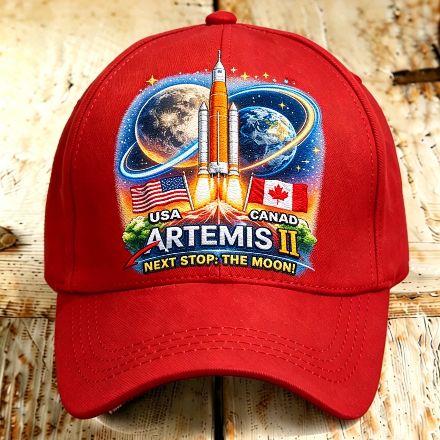 Mission Hat Next Stop The Moon Cap Science Student Gift Retro 2026 Artemis II