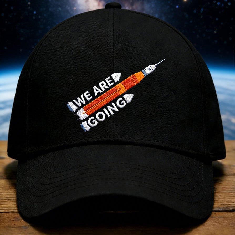 NASA Artemis Word Art Baseball Cap We Are Going Clothes Rocket Nerd Gift Retro 2026 Artemis II