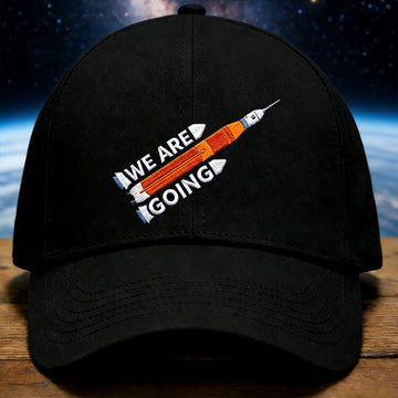 NASA Artemis Word Art Baseball Cap We Are Going Clothes Rocket Nerd Gift Retro 2026 Artemis II