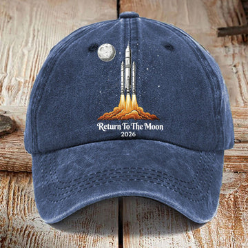 NASA Cap Return To The Moon 2026 Hat Gift For Science Geeks Retro 2026 Artemis II