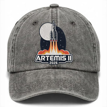 NASA Baseball Cap SLS Rocket Launch Clothing Gift For Science Nerd Retro 2026 Artemis II