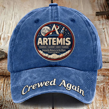 Mission Baseball Cap Crewed Lunar Clothes Science Teacher Gift Retro 2026 Artemis II
