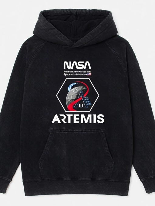 2026 Hoodie Space Exploration NASA Logo Merch Gift For Science Geeks Retro 2026 Artemis II