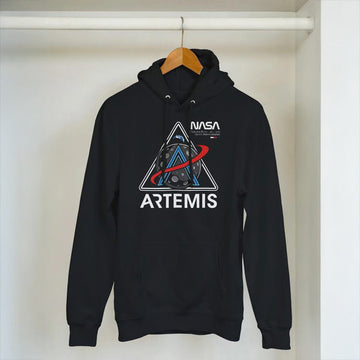 2026 Hoodie Moon Exploration Space Travel Apparel Gift For Astronomy Fan Retro 2026 Artemis II
