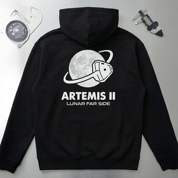 NASA Artemis 2 Mission Hoodie Space Exploration Moon Merchandise Gift For Future Astronaut Retro 2026 Artemis II