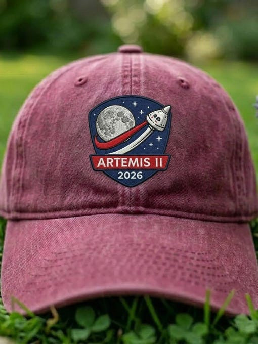 NASA 2026 Mission Hat Space Program Artemis 2 Mission Merch Best Gift For Him Retro 2026 Artemis II