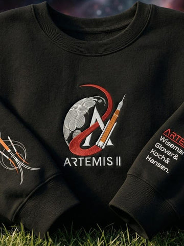 2026 Sweatshirt Rocket Moon Apparel Future Astronaut Gift Retro 2026 Artemis II