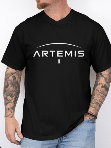 Mission T-Shirt Space Exploration Logo Tee Gift For Future Astronaut Retro 2026 Artemis II