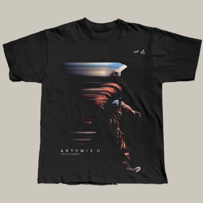 NASA Mission T-Shirt Astronaut In Motion Clothes Galaxy Dreamer Gift Retro 2026 Artemis II