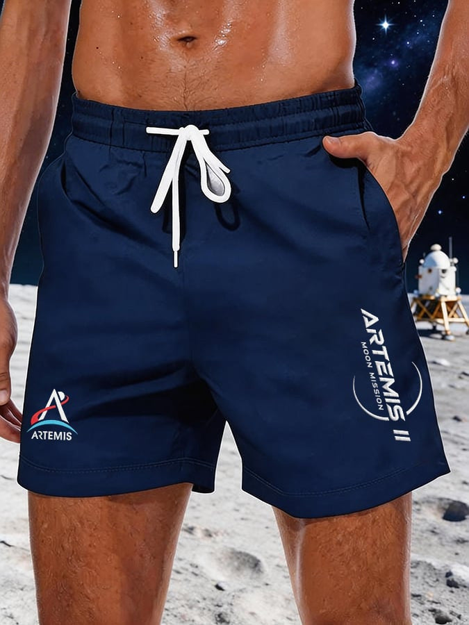 Artemis Ii 2026 Rocket Launch Shorts NASA Moon Landing 2026 Merch Good Gift For Husband Retro 2026 Artemis II