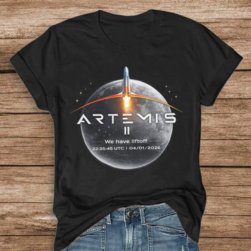 NASA Mission T-Shirt We Have Liftoff Merchandise Gift For Science Teacher Retro 2026 Artemis II