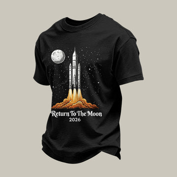 NASA Artemis 2 Mission T-Shirt Rocket Launch To Moon 2026 Merch Gift For Future Astronaut Retro 2026 Artemis II