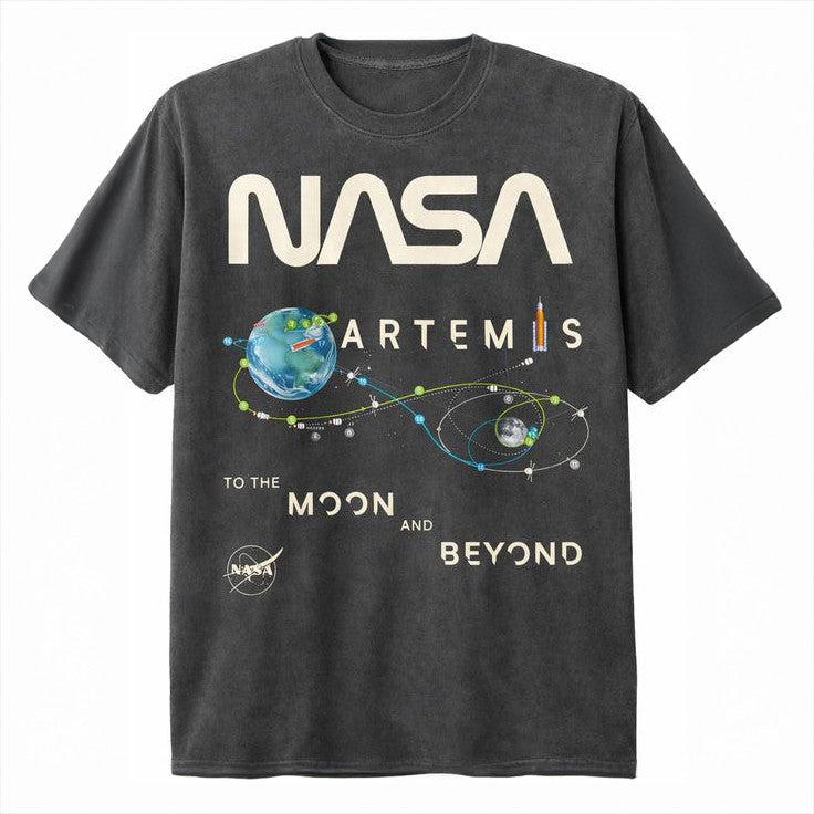 2026 T-Shirt To The Moon And Beyond NASA Mission Clothes Gift For Science Geeks Retro 2026 Artemis II