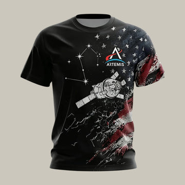 NASA Mission T-Shirt Space Exploration American Apparel Gift For Science Geeks Retro 2026 Artemis II