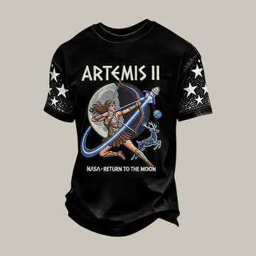 NASA Artemis 2 Mission T-Shirt Return To The Moon 2026 Apparel Galaxy Dreamer Gift Retro 2026 Artemis II