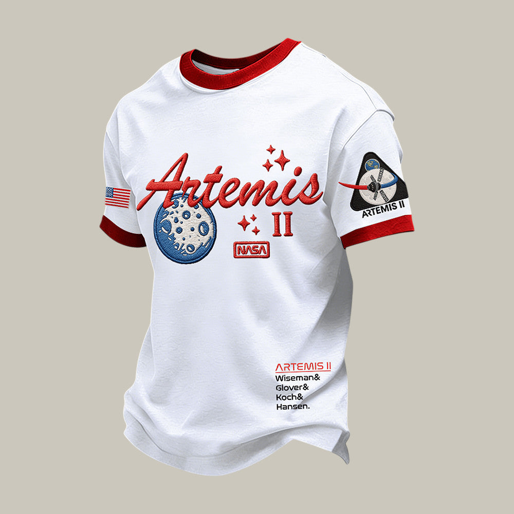 NASA Artemis 2 Mission T-Shirt Wiseman Glover Koch Hansen Clothes Gift For Galaxy Dreamer Retro 2026 Artemis II