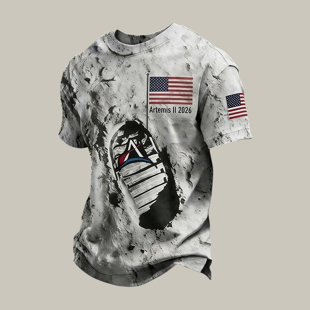 Mission T-Shirt Moon Landing Space Exploration Clothes NASA Fan Gift Retro 2026 Artemis II
