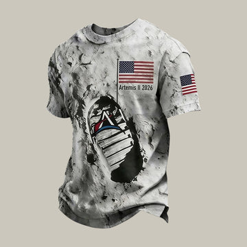 Mission T-Shirt Moon Landing Space Exploration Clothes NASA Fan Gift Retro 2026 Artemis II