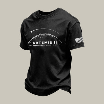 NASA Lunar Orbit Mission T-Shirt Orbiting The Moon Clothing Astronomy Fan Gift Retro 2026 Artemis II