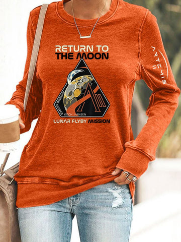 NASA Artemis 2 Mission Sweatshirt Space Exploration Lunar Clothing Gift For Science Nerd Retro 2026 Artemis II