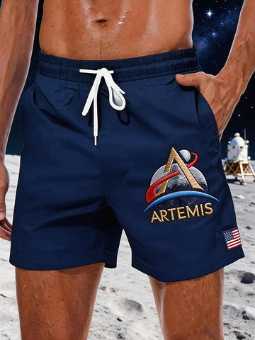 NASA Artemis 2 Mission Shorts Space Exploration Moon Landing Apparel Gift For Astronomy Fans Retro 2026 Artemis II