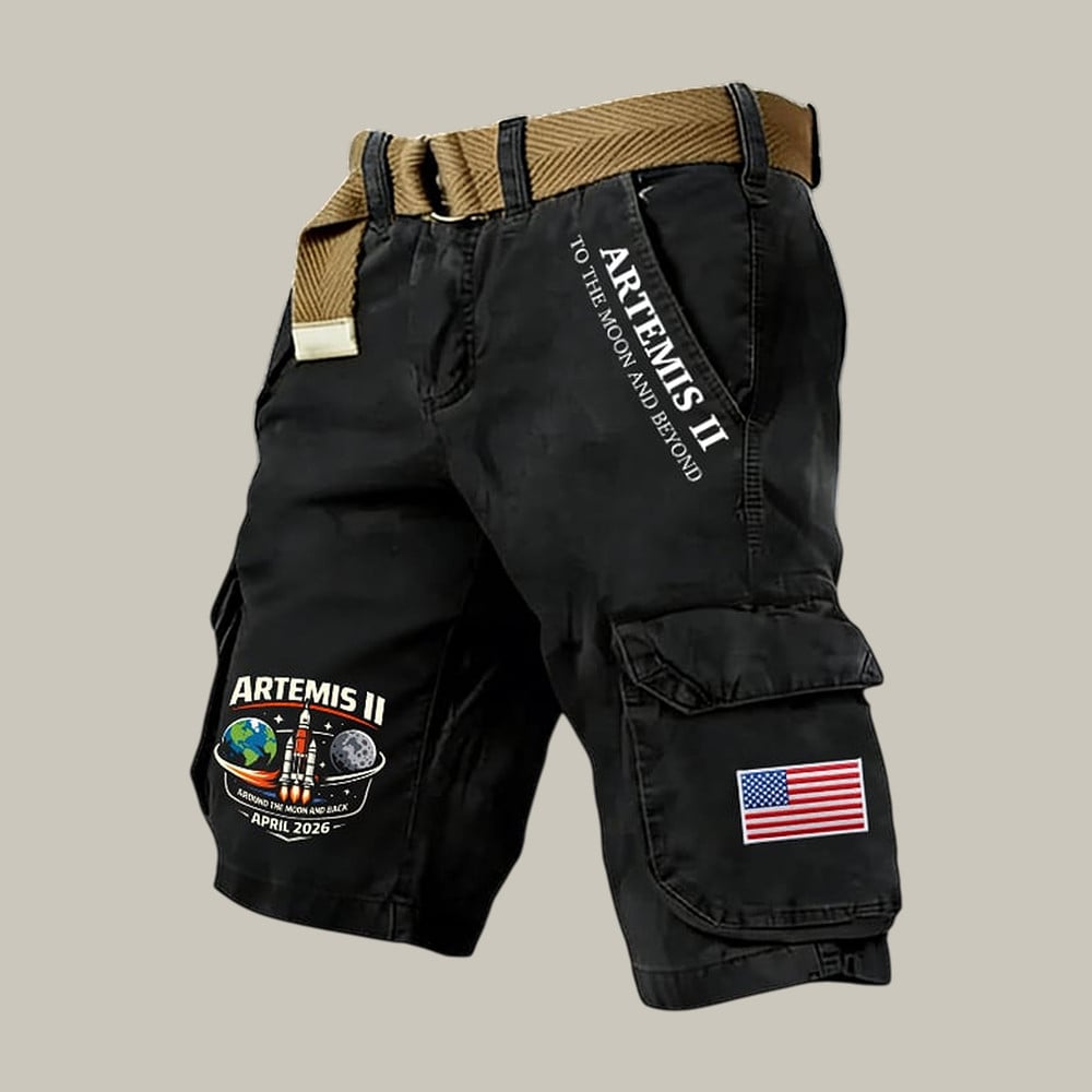 NASA Lunar Orbit Mission Shorts To The Moon And Beyond Merch Gift For Future Astronaut Retro 2026 Artemis II