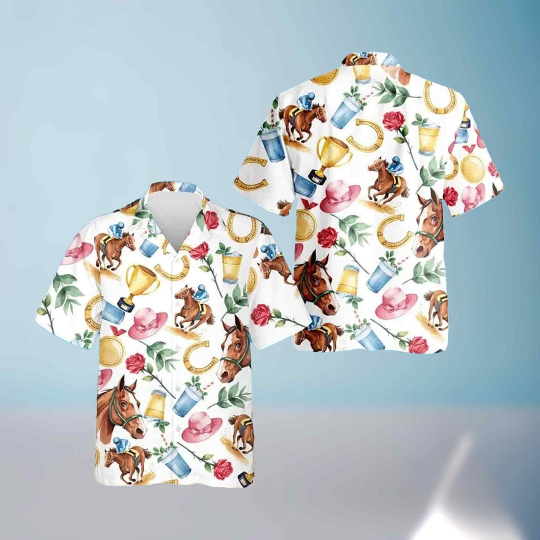 152nd Kentucky Derby 2026 Hawaiian Shirt Run For The Roses Clothes Gift Horse Fans