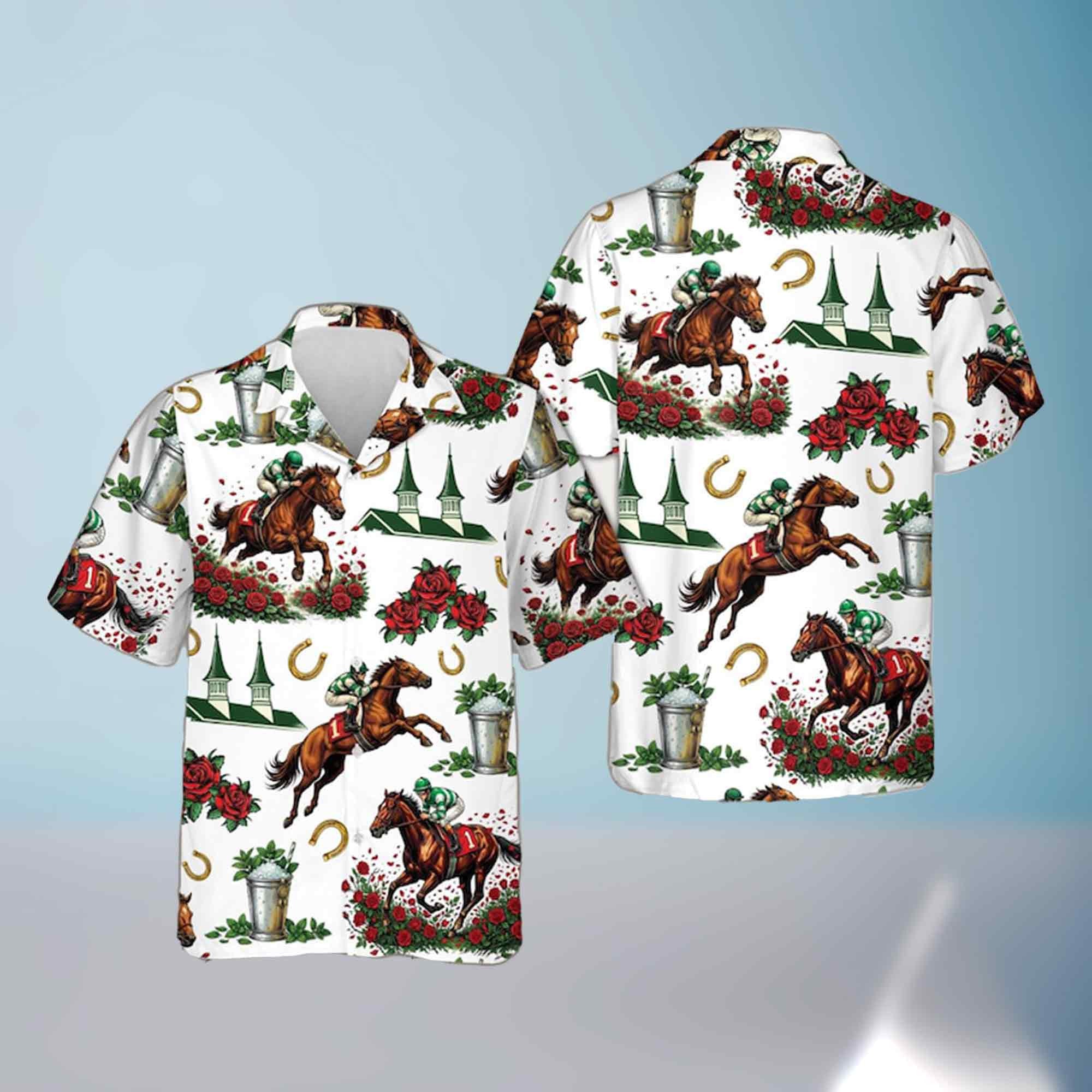 Kentucky Derby 2026 Hawaiian Shirt Churchill Downs Horse Racing Apparel Gift Ideas
