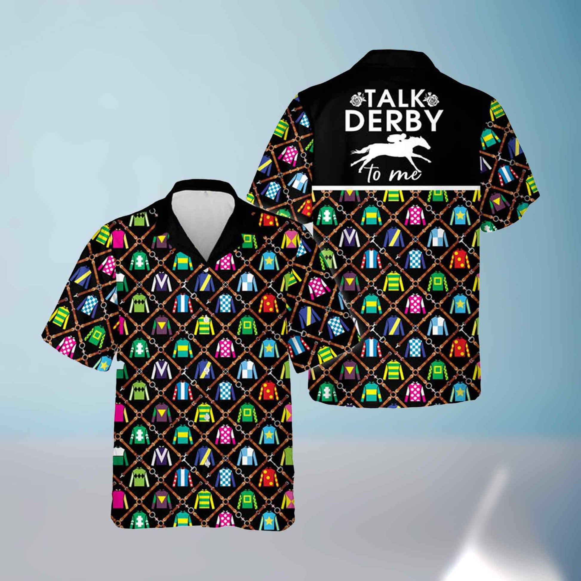 Kentucky Derby 2026 Churchill Downs Hawaiian Shirt Talk Derby To Me Clothes Gift For Fans