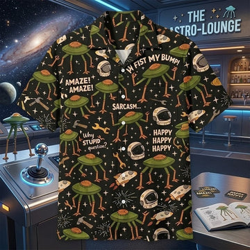 Fist My Bump Amaze Alien Hawaiian Shirt Funny Alien Quotes Clothing Gift For Her