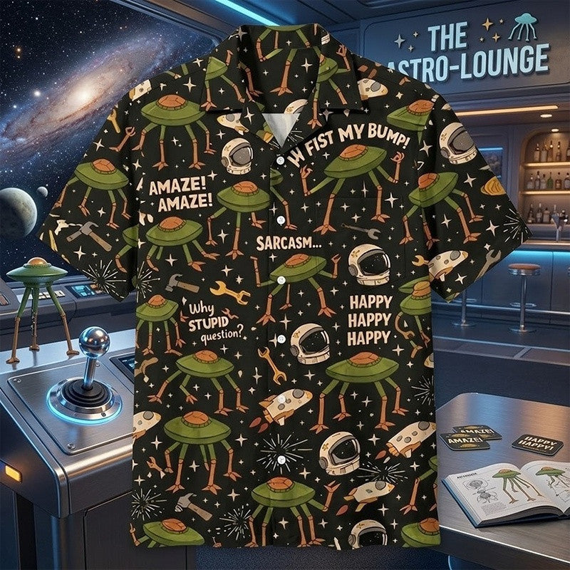 Fist My Bump Amaze Alien Hawaiian Shirt Funny Alien Quotes Clothing Gift For Her