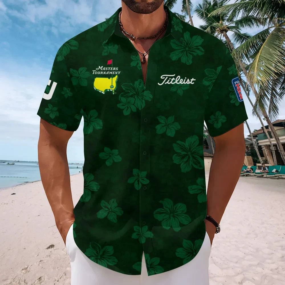 Masters Tournament x Titleist Hawaiian Shirt Augusta National Golf Clothing Golfers Gift