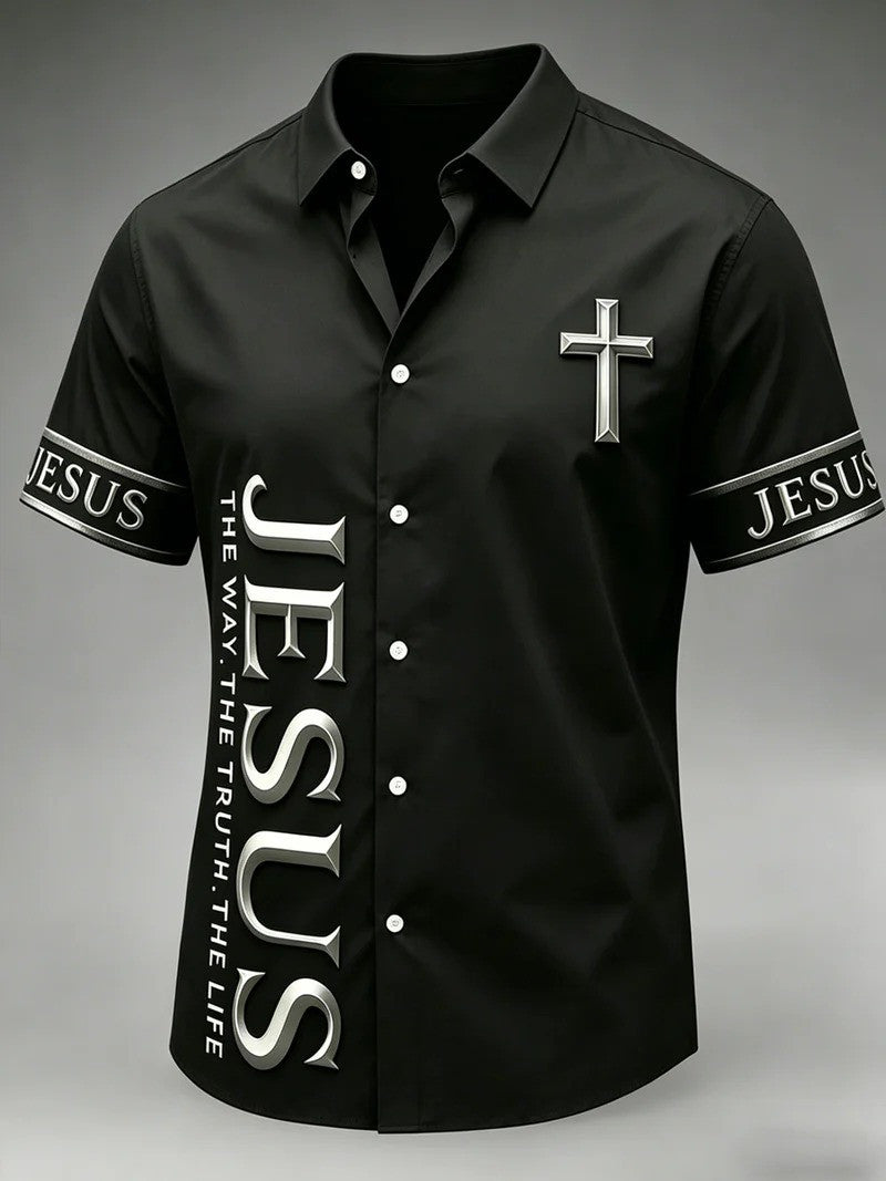 Jesus The Way The Truth The Life Hawaiian Shirt Religious Inspired Shirt Scripture Clothing