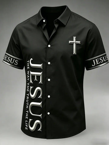 Jesus The Way The Truth The Life Hawaiian Shirt Religious Inspired Shirt Scripture Clothing