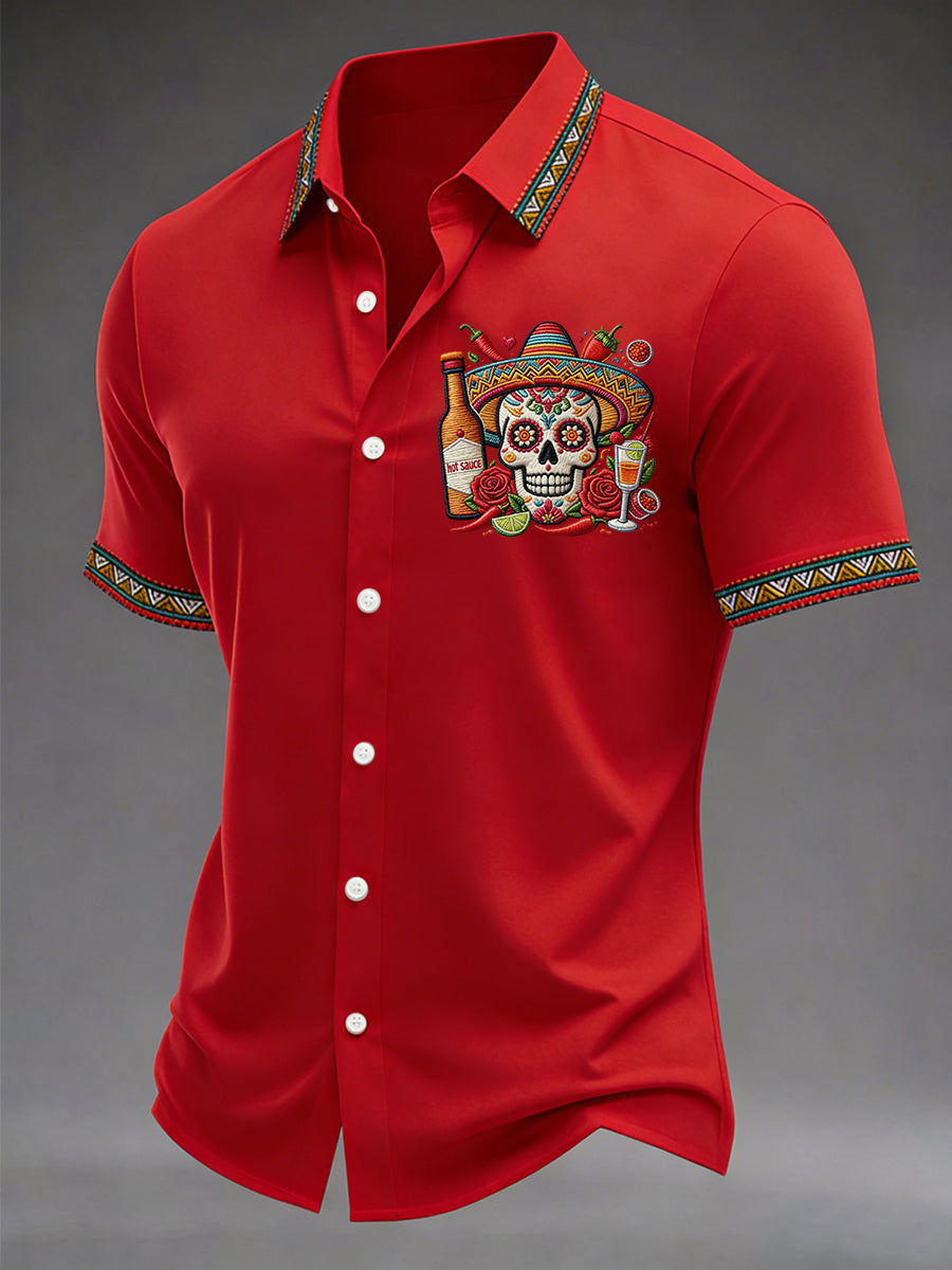 Cinco De Mayo Button Shirt Outfits For Cinco De Mayo Gift For Him