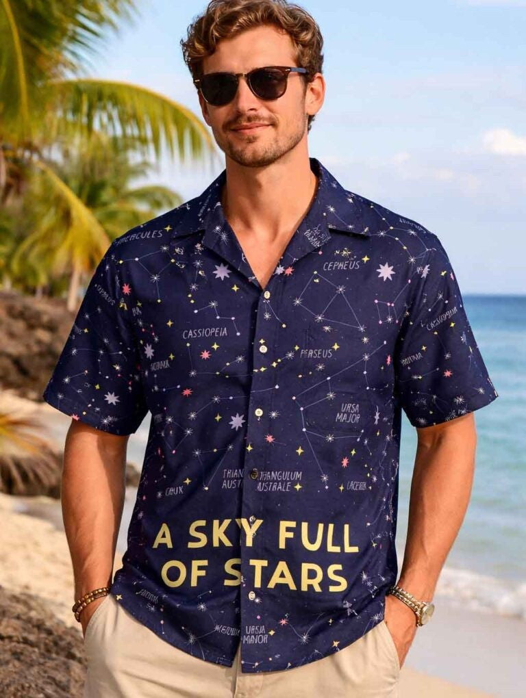 Coldplay A Sky Full Of Stars Tour Hawaiian Shirt Summer Beach Vacation Merch Gift For Him