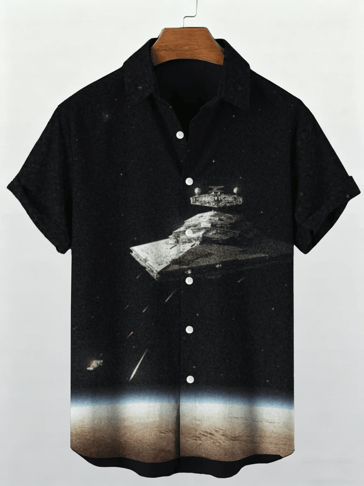 Star Wars Star Destroyer Button Shirt Star Wars Merch Space Gift For Movie Fans