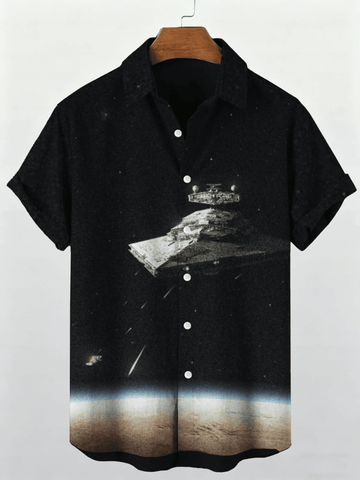 Star Wars Star Destroyer Button Shirt Star Wars Merch Space Gift For Movie Fans