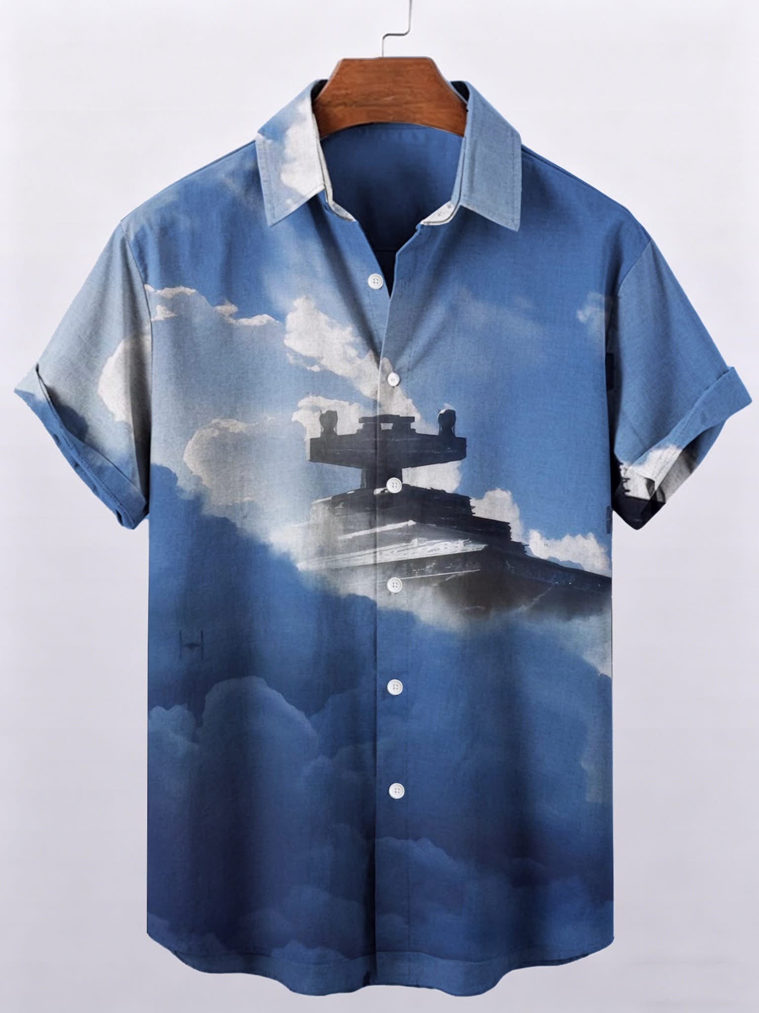 Star Wars Imperial Star Destroyer Button Shirt Star Wars Merch Movie Fans Gift Ideas