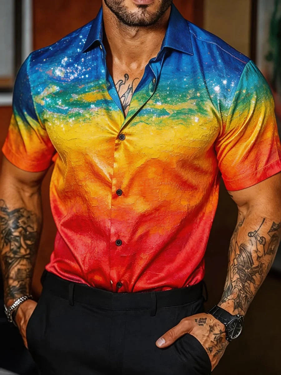 Pride Month Floral Graphic Hawaiian Shirt Pride Month 2026 Merch Social Justice Gift For Him