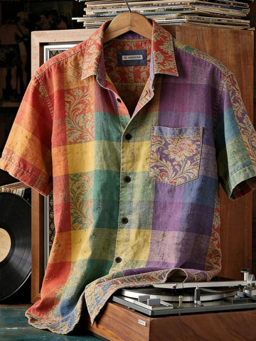 Pride Month Vintage Hawaiian Shirt Authentic LGBTQ Support Merch Cool Gift For LGBTQ Ally