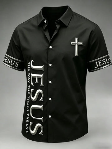 Jesus The Way The Truth The Life Hawaiian Shirt Bible Clothing Religious Gifts For Dad