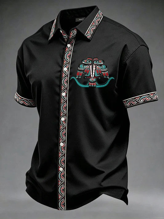 Canada Indigenous Day Haida Eagle Hawaiian Shirt Cultural Art Style Shirt Indigenous Gifts