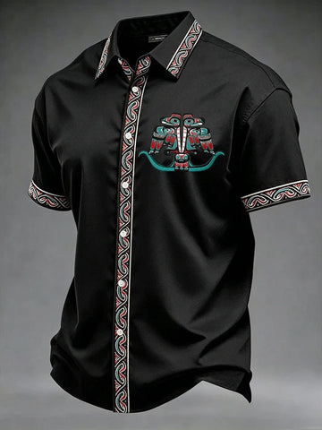 Canada Indigenous Day Haida Eagle Hawaiian Shirt Cultural Art Style Shirt Indigenous Gifts