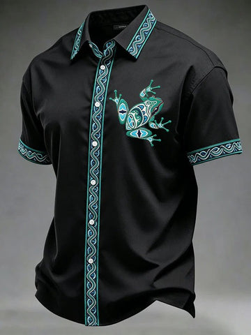 Canadian Indigenous Day Tlingit Haida Frog Hawaiian Shirt Indigenous Day Canada Merch