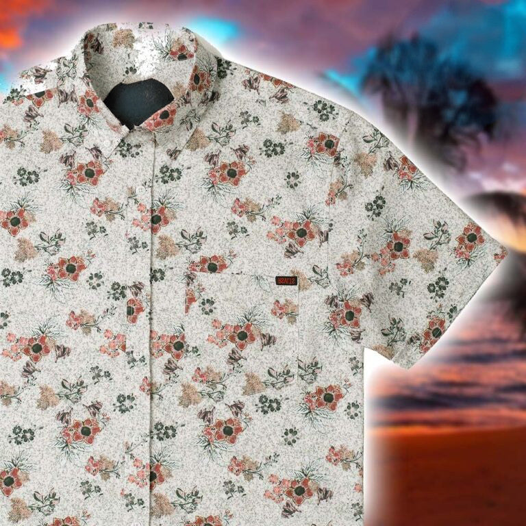 Stranger Things RSVLTS Demogorgon Flowers Pattern Button Shirt Stranger Things X RSVLTS Merch